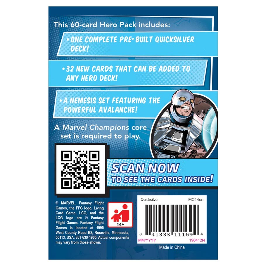 Marvel Champions : The Card Game - Quicksilver Hero Pack